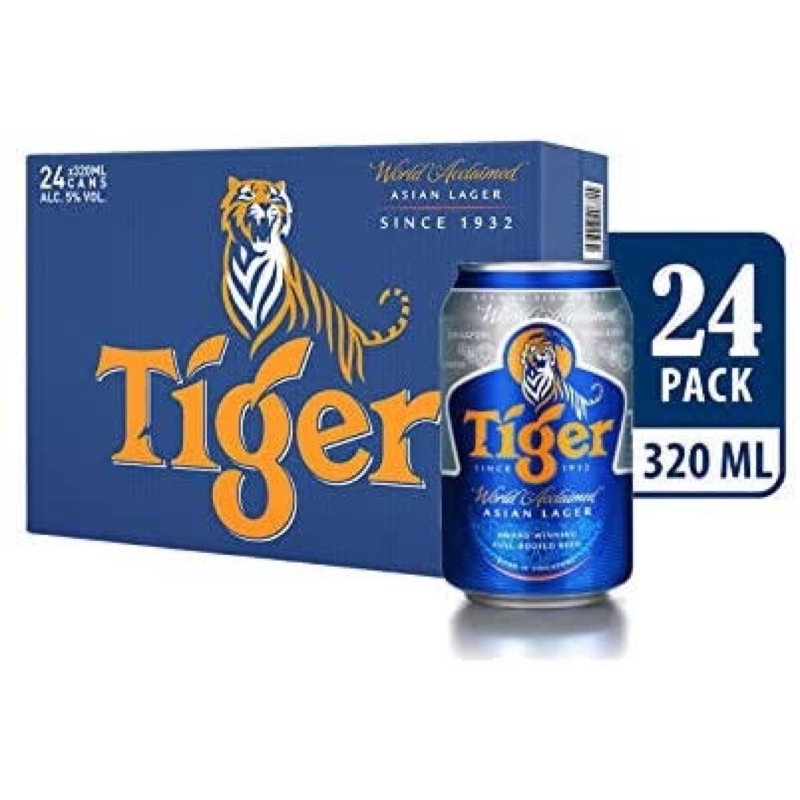 Tiger Beer Canned 【24 cans x 320ml】